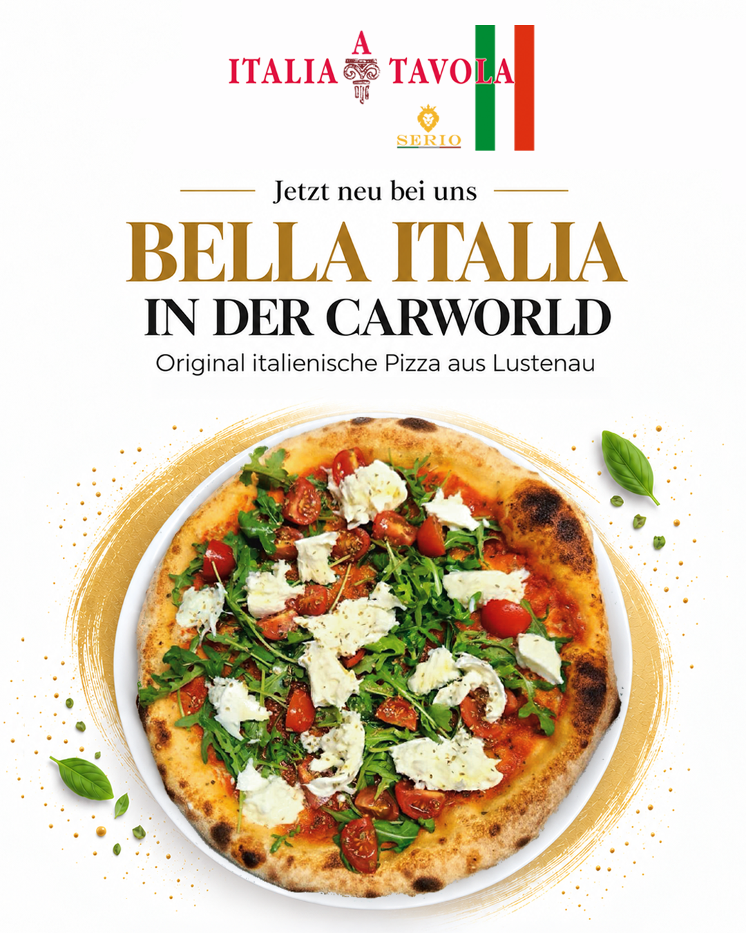 Bella Italia — Original italienische Pizza in der Carworld