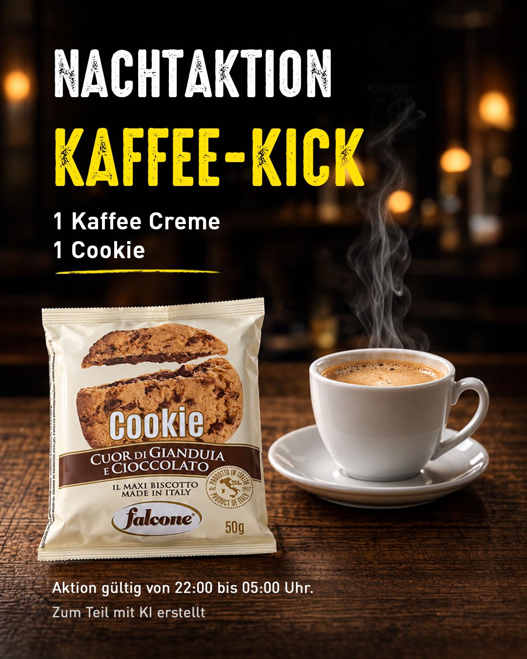 Nachtaktion Kaffee-Kick