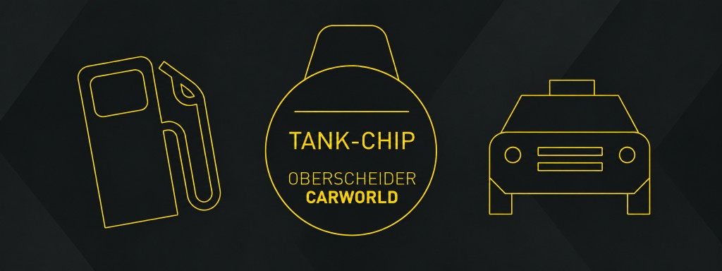 Tankstelle, Waschstraße und Tank-Chip